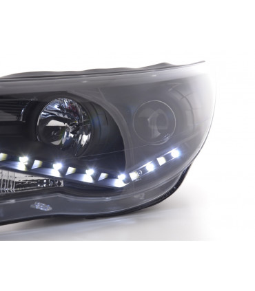 Fari - Luce diurna LED fari DRL VW Tiguan 07-11 nero per la guida