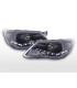 Phares - Phare Daylight LED look DRL VW Tiguan 07-11 noir pour conduite à