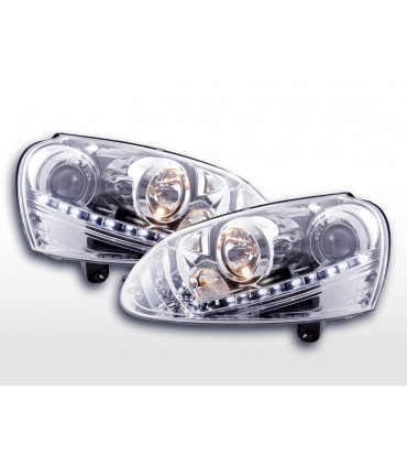 Fari - Luce diurna Faro a LED Luci di marcia diurna VW Golf 5 Tipo 1K 03-08 Cromato