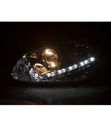 Fari - Luce diurna Faro a LED Luci di marcia diurna VW Golf 5 Tipo 1K 03-08 Cromato