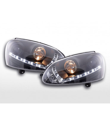 Fari - Luce diurna LED Faro diurno VW Golf 5 tipo 1K 03-08 nero per
