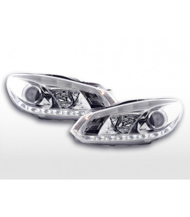 Fari - Faro diurno a LED VW Golf 6 Luci diurne a LED Tipo 1K 08- Cromato per
