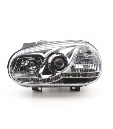 Fari - Luce diurna Faro a LED VW Golf 4 97-03 Luci diurne a LED cromate per