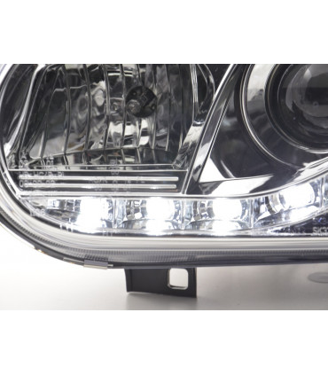 Fari - Luce diurna Faro a LED VW Golf 4 97-03 Luci diurne a LED cromate per