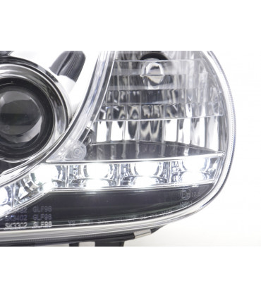 Fari - Luce diurna Faro a LED VW Golf 4 97-03 Luci diurne a LED cromate per