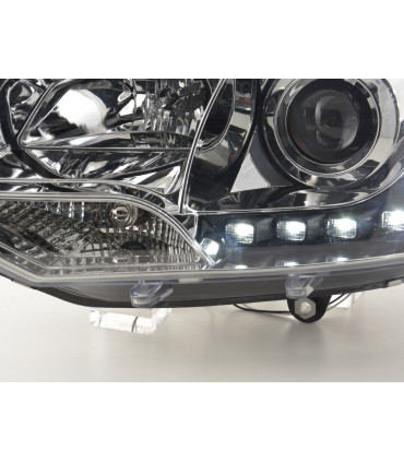 Fari - Luce diurna Fari a LED luci di marcia diurna VW Bus T5 dal 2009 cromato...