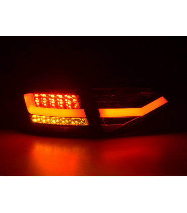 Fanali posteriori - Audi A4 B8 8K Limo 07-11 Fanali posteriori a LED Rosso/Trasparente...