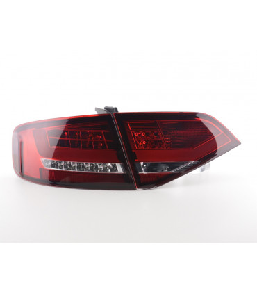 Fanali posteriori - Audi A4 B8 8K Limo 07-11 Fanali posteriori a LED Rosso/Trasparente...