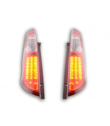 Fanali posteriori - Kit luci posteriori a LED Ford Focus 2 5 porte 04-08 rosso / trasparente…