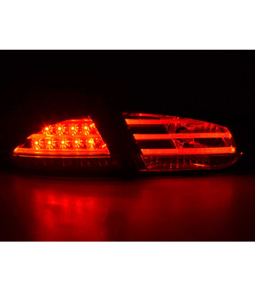 Fanali posteriori - Seat Leon kit luci posteriori a LED tipo 1P 09-12 rosso / trasparente…