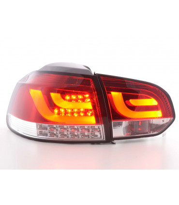 Luci posteriori - Set luci posteriori a LED VW Golf 6 tipo 1K dal 2008 al 2012 rosso /