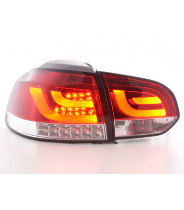 Luci posteriori - Set luci posteriori a LED VW Golf 6 tipo 1K dal 2008 al 2012 rosso /