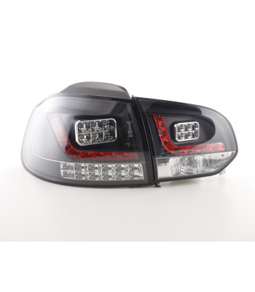 Feux arrières - Kit feux arrières LED VW Golf 6 type 1K 2008-2012 noir avec