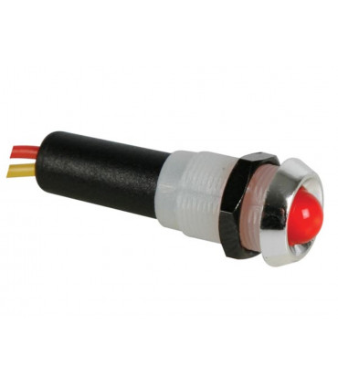 Indicatori per quadri comando lampade miniaturizzati - LUCE LED ROSSA 12V -