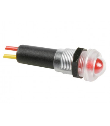 Indicatori per quadri comando lampade miniaturizzati - LUCE LED ROSSA 12V