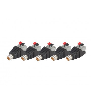 Connettori Audio-Video - CONNESSIONE RCA FEMMINA A 2 PIN A MOLLA - 5