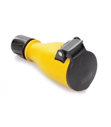 Connettori - SPINA FEMMINA - USO ESTERNO - CON COPERCHIO - IP54 - PRESA