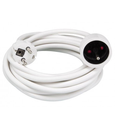Cavo alimentazione - PROLUNGA - 5 m - BIANCO - 3G1.