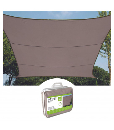 Vele solari - VELA SOLARE - RETTANGOLARE - 4 x 3 m - COLORE GRIGIO TORTORA…