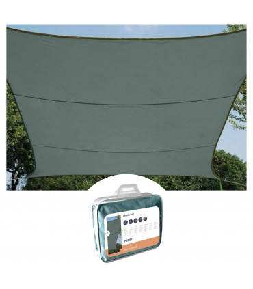 Vele solari - VELA SOLARE - QUADRATA - 5 x 5 m - COLORE GRIGIO VERDE…