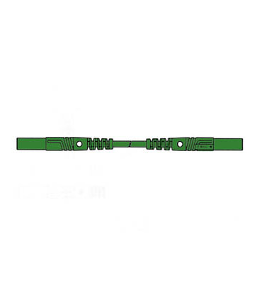 Cables de mesure - CORDON DE MESURE ISOLE 100cm et O 4mm - VERT MLB/GG-SH 100/1…