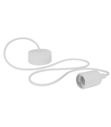Eclairage decoratif - LUMINAIRE DESIGN A SUSPENSION EN CORDAGE - BLANC…