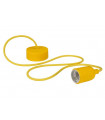 LUMINAIRE DESIGN A SUSPENSION EN CORDAGE - JAUNE…