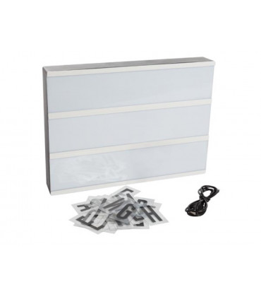 Illuminazione decorativa - LIGHT BOX - 30 x 22 x 4,3 cm - CAVO USB…
