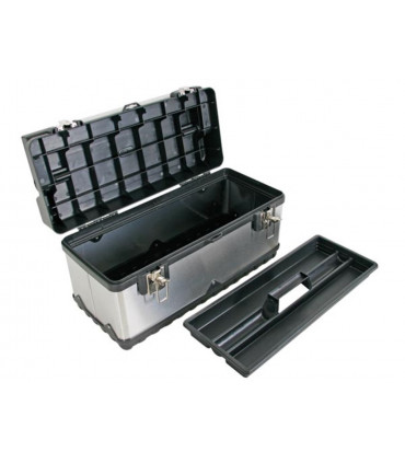 Cassette degli attrezzi - Cassetta degli attrezzi - Acciaio inossidabile - 505 x 235 x 225 mm - 26