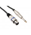 CAVO XLR - XLR FEMMINA a JACK 6,35 mm - MONO - 3 m…