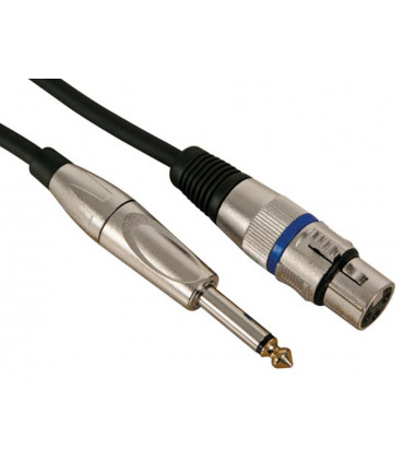 Cavi - CAVO XLR - XLR FEMMINA a JACK 6,35 mm - MONO - 10 m…