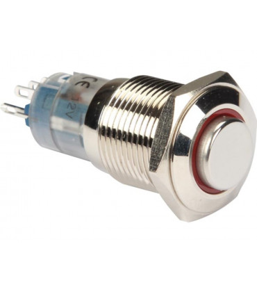 Interrupteurs a pression - INTERRUPTEUR METALLIQUE ROND HAUT SPDT 1NO 1NC -