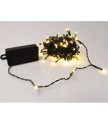 Guirlandes lumineuses - Smart Light LED - 10 m - 100 lampes blanc chaud - fil
