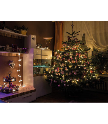 Ghirlande luminose - Sparkle Light LED - 16 m - 240 lampade bianco caldo - filo