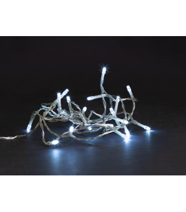Ghirlande luminose - MEISSA LED - 2 m - 20 LED - bianco - cavo trasparente -