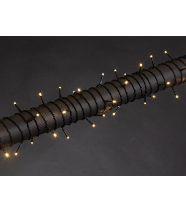 Ghirlande luminose - WEGA LED - 12 m - 80 LED - bianco caldo - cavo verde -
