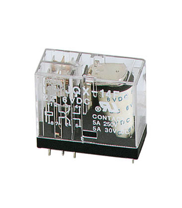 Relè - RELÈ VERTICALE 5A/30VDC-220VAC 2 x REST-WORK 6VDC…