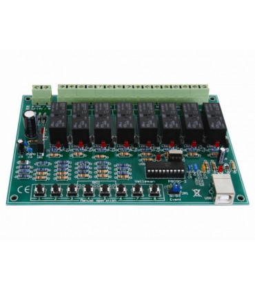 Interfacce programmatore PC - SCHEDA RELE' USB A 8 CANALI...