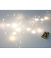 GUIRLANDE A LED - BLANC CHAUD - 20 LEDs - SUR PILES…