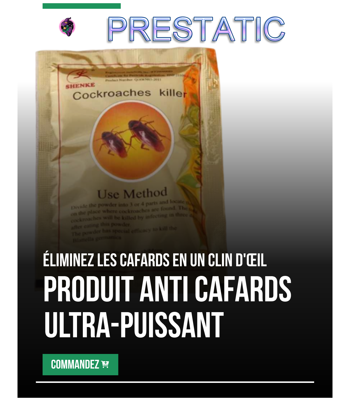 Prodotto antiparassita scarafaggi per combattere gli scarafaggi - 10 bustine