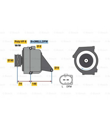 Kit de plaquettes de frein frein a disque BOSCH 0 986 494 844 FORD Transit Custom Bus Tourneo Custom Bus
