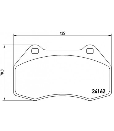 Kit de plaquettes de frein frein a disque BREMBO P 68 036 RENAULT Megane III Coupe Megane II Clio III