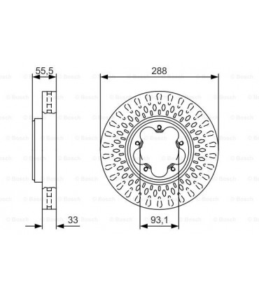 Disque de frein BOSCH 0 986 479 A49 FORD Transit Bus Transit Custom Bus Tourneo Custom Bus Transit Kasten