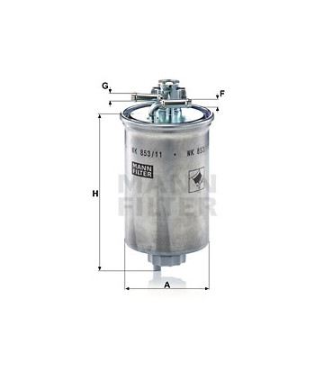 Filtre a carburant MANN-FILTER WK 853/11 FORD VW SEAT Galaxy Sharan Alhambra