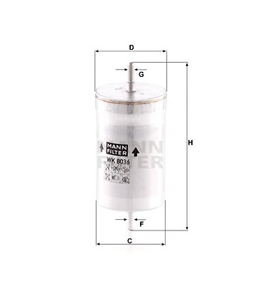 Filtre a carburant MANN-FILTER WK 8036 SEAT Exeo Exeo ST