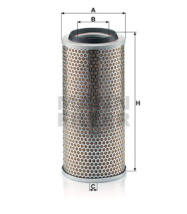 Filtre a air MANN-FILTER C 17 225/3 VW LT 28-35 I Bus