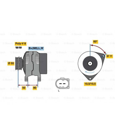Filtre a air BOSCH 1 457 433 333 MERCEDES-BENZ E-Klasse S-Klasse E-Klasse T-Model