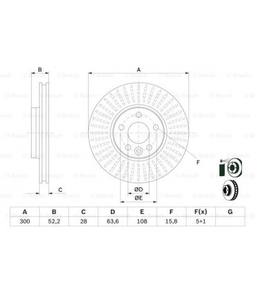 Filtre air de l'habitacle BOSCH 1 987 432 132