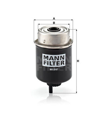 Filtre a carburant MANN-FILTER WK 8167