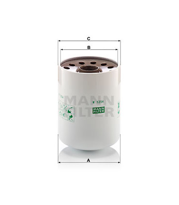Filtre a huile MANN-FILTER W 1254 x